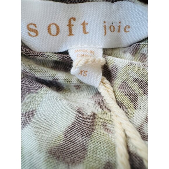 2/$30 NWT Soft Joie XS Cersei Asymmetric Abstract Chocolate Plum Multi Long Slee - Picture 4 of 15